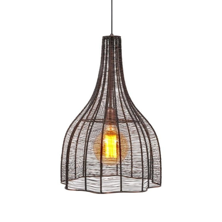 ΜΟΝΟΦΩΤΟ ΜΕΤΑΛΛΙΚΟ Fylliana Cage COPPER ΧΡΩΜΑ 35x55εκ 935-123-008