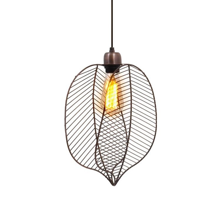 ΜΟΝΟΦΩΤΟ ΜΕΤΑΛΛΙΚΟ Fylliana Leaf COPPER ΧΡΩΜΑ ΜΠΡΟΝΖΕ 25x13x38εκ sls 935-123-001