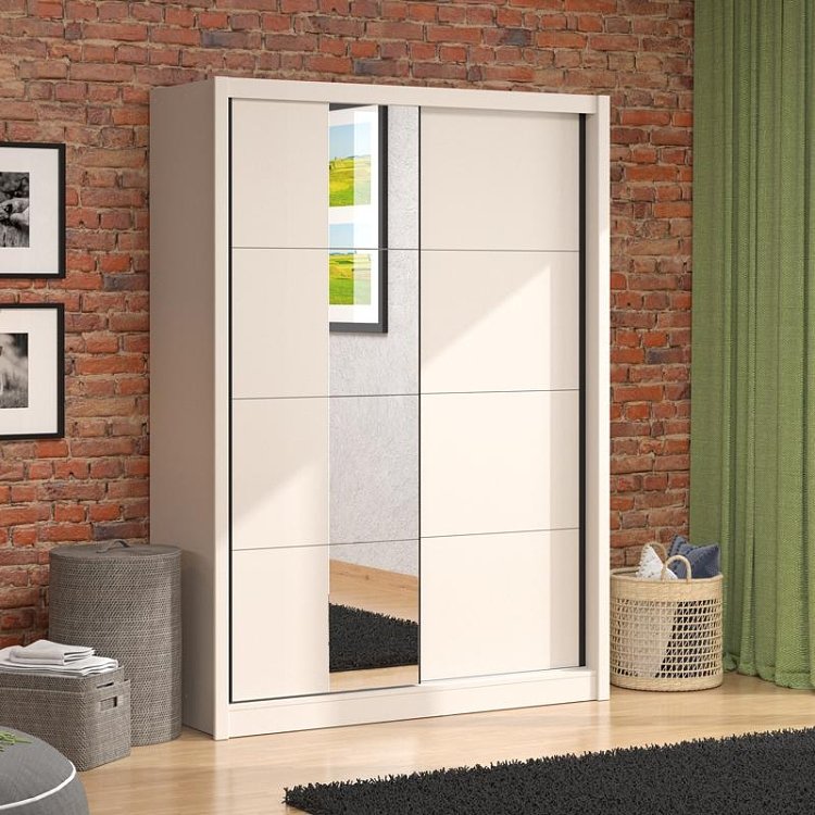 ΝΤΟΥΛΑΠΑ ΜΕ ΚΑΘΡΕΦΤΗ ALBI 150 OG CASHMERE ΧΡΩΜΑ 155x60x216εκ 11014302