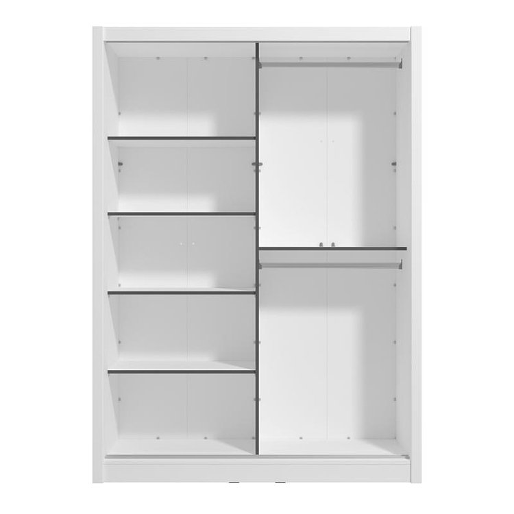 ΝΤΟΥΛΑΠΑ ΜΕ ΚΑΘΡΕΦΤΗ ALBI 150 OG ΛΕΥΚΟ ΧΡΩΜΑ 155x60x216εκ 11014153