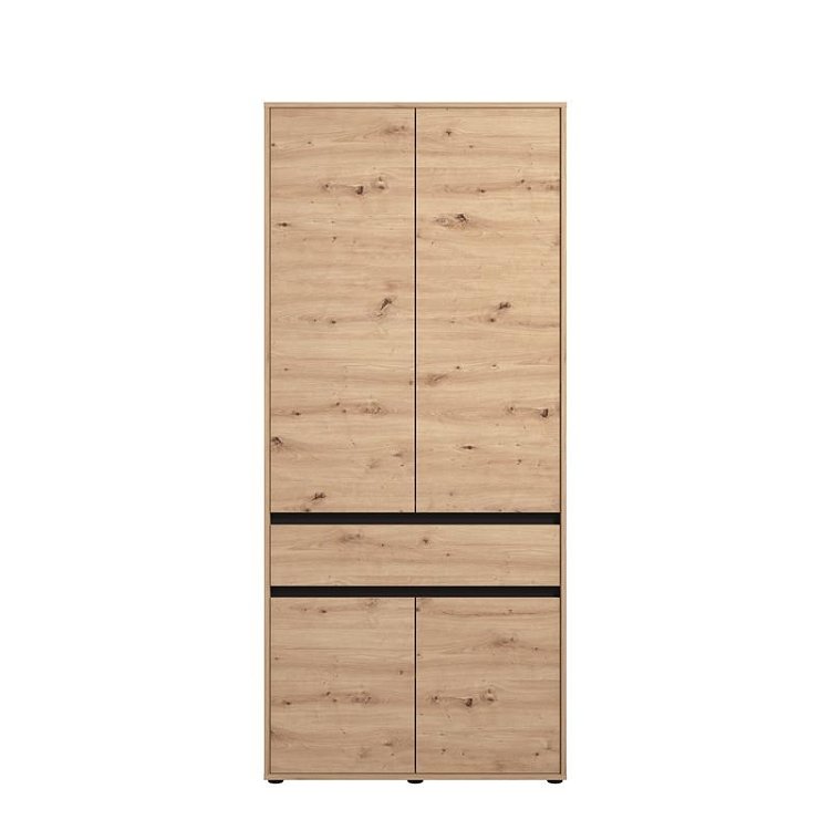 ΝΤΟΥΛΑΠΑ CORBETT 2K1F h211 ARTISAN OAK/ΜΑΥΡΟ ΜΑΤ ΧΡΩΜΑ 93x55x211εκ 11014684