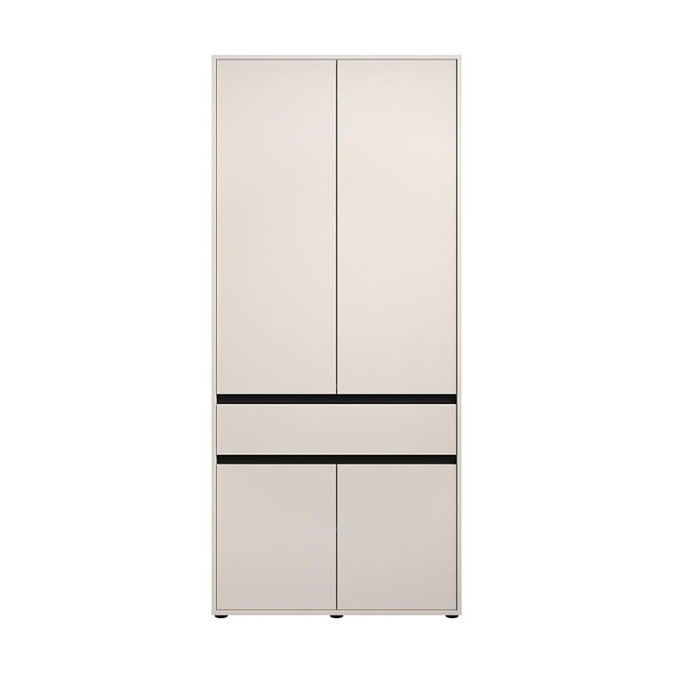ΝΤΟΥΛΑΠΑ CORBETT 2K1F h211 CASHMERE/ΜΑΥΡΟ ΜΑΤ ΧΡΩΜΑ 93x55x211εκ 11014683