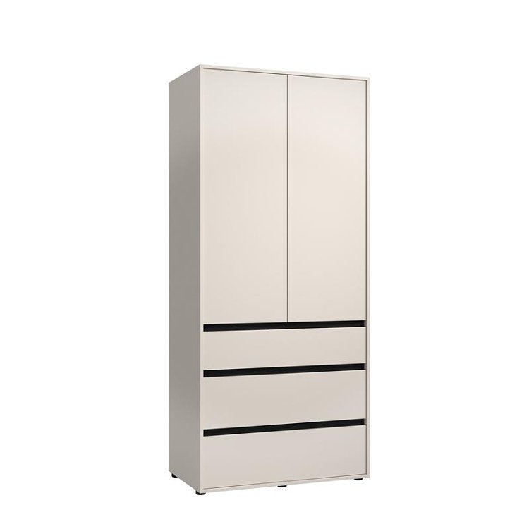 ΝΤΟΥΛΑΠΑ CORBETT 2K3F h211 CASHMERE/ΜΑΥΡΟ ΜΑΤ ΧΡΩΜΑ 93x55x211εκ 11014685