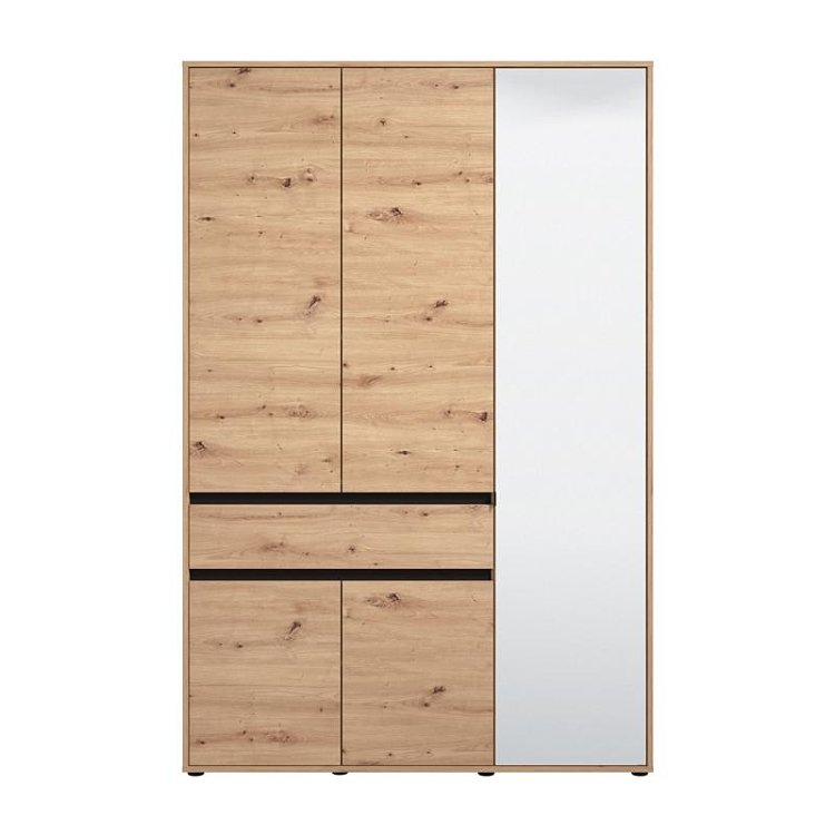 ΝΤΟΥΛΑΠΑ CORBETT 3K1F1O h211 ARTISAN OAK/ΜΑΥΡΟ ΜΑΤ ΧΡΩΜΑ 138x55x211εκ 11014291