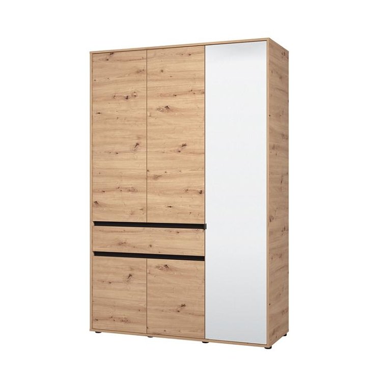ΝΤΟΥΛΑΠΑ CORBETT 3K1F1O h211 ARTISAN OAK/ΜΑΥΡΟ ΜΑΤ ΧΡΩΜΑ 138x55x211εκ 11014291
