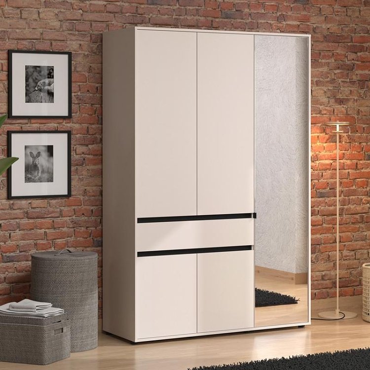 ΝΤΟΥΛΑΠΑ CORBETT 3K1F1O h211 CASHMERE/ΜΑΥΡΟ ΜΑΤ ΧΡΩΜΑ 138x55x211εκ 11014292