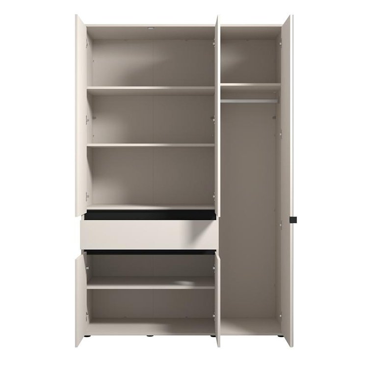 ΝΤΟΥΛΑΠΑ CORBETT 3K1F1O h211 CASHMERE/ΜΑΥΡΟ ΜΑΤ ΧΡΩΜΑ 138x55x211εκ 11014292