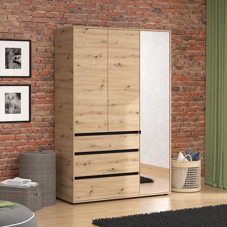 ΝΤΟΥΛΑΠΑ CORBETT 3K3F1O h211 ARTISAN/ΜΑΥΡΟ ΜΑΤ ΧΡΩΜΑ 138x55x211εκ 11014106