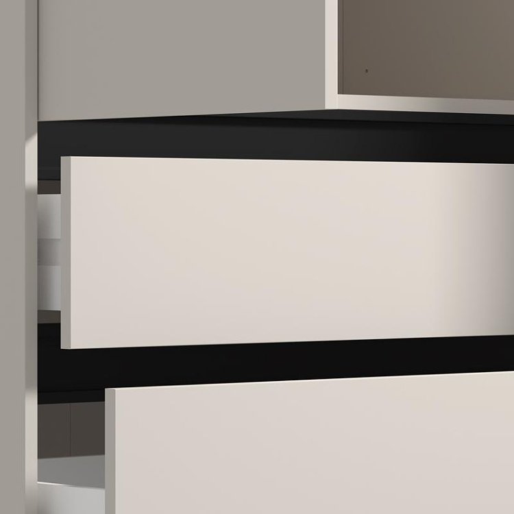 ΝΤΟΥΛΑΠΑ CORBETT 3K3F1O h211 CASHMERE/ΜΑΥΡΟ ΜΑΤ ΧΡΩΜΑ 138x55x211εκ 11014290