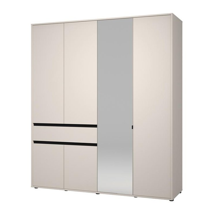 ΝΤΟΥΛΑΠΑ CORBETT 4K1F1O h211 CASHMERE/ΜΑΥΡΟ ΜΑΤ ΧΡΩΜΑ 183x55x211εκ 11014105