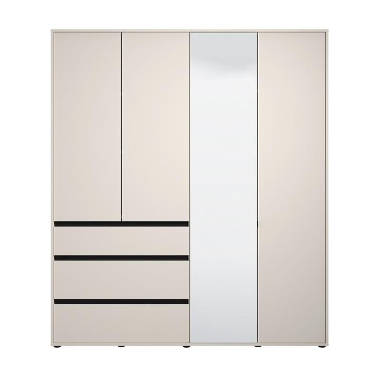 ΝΤΟΥΛΑΠΑ CORBETT 4K3F1O h211 CASHMERE/ΜΑΥΡΟ ΜΑΤ ΧΡΩΜΑ 183x55x211εκ 11014287