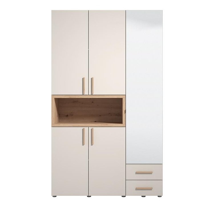 ΝΤΟΥΛΑΠΑ DONALD 3K2F1O h227 CASHMERE/ARTISAN OAK ΧΡΩΜΑ 135x57x227εκ 11014294
