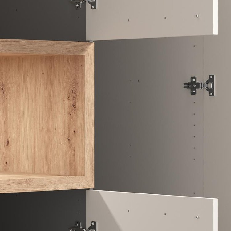 ΝΤΟΥΛΑΠΑ DONALD 3K2F1O h227 CASHMERE/ARTISAN OAK ΧΡΩΜΑ 135x57x227εκ 11014294