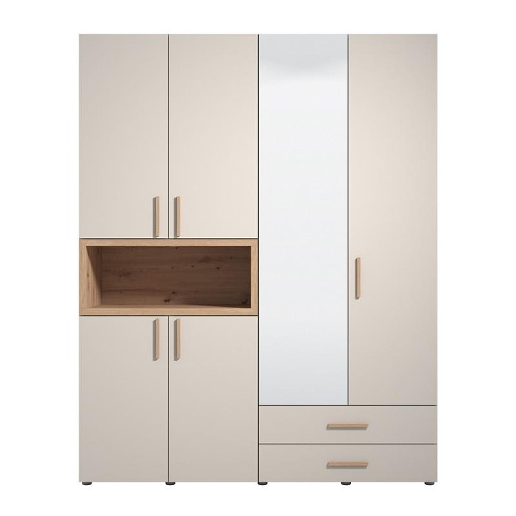 ΝΤΟΥΛΑΠΑ DONALD 4K2F1O h227 CASHEMERE/ARTISAN OAK ΧΡΩΜΑ 179x57x227εκ 11014108