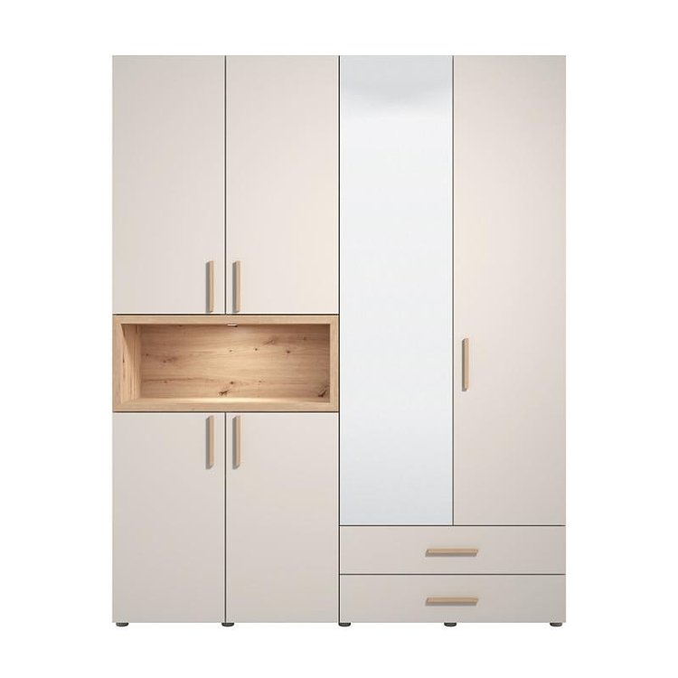 ΝΤΟΥΛΑΠΑ DONALD 4K2F1O h227 CASHEMERE/ARTISAN OAK ΧΡΩΜΑ 179x57x227εκ 11014108