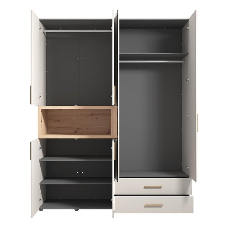 ΝΤΟΥΛΑΠΑ DONALD 4K2F1O h227 CASHEMERE/ARTISAN OAK ΧΡΩΜΑ 179x57x227εκ 11014108