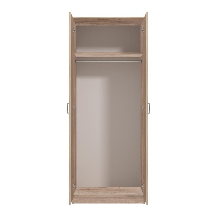 ΝΤΟΥΛΑΠΑ HANA 2Κ GREY OAK 80x52x205εκ 11009044