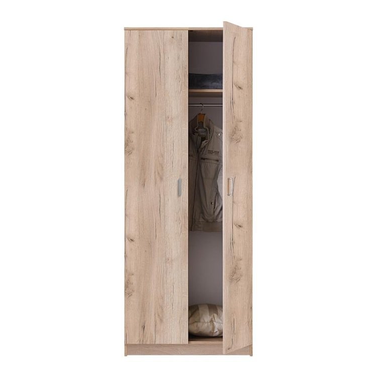 ΝΤΟΥΛΑΠΑ HANA 2Κ GREY OAK 80x52x205εκ 11009044