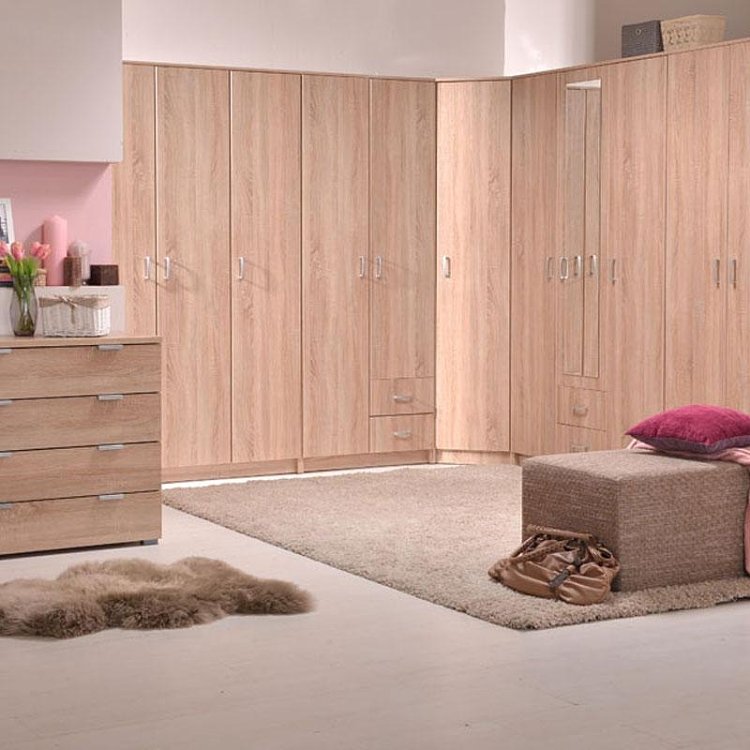 ΝΤΟΥΛΑΠΑ HANA 3K GREY OAK 120x52x205εκ 11009045