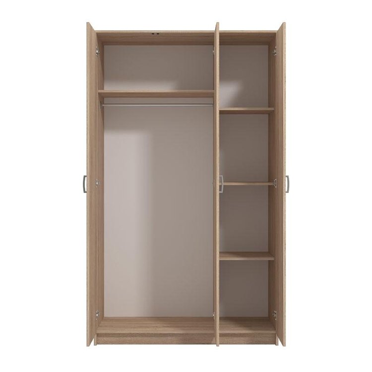 ΝΤΟΥΛΑΠΑ HANA 3K SONOMA 120x52x205εκ 11008708