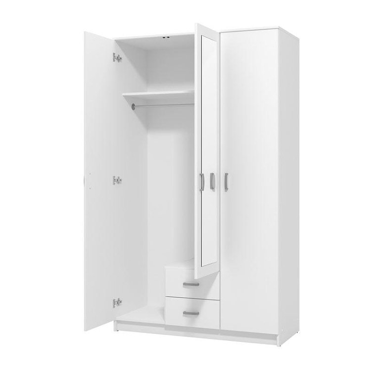 ΝΤΟΥΛΑΠΑ HANA 3K2FO ΛΕΥΚΗ 120x52x205εκ 11008714