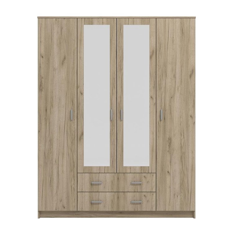 ΝΤΟΥΛΑΠΑ Hana 4Κ2F2O GREY OAK 160x52x205εκ 11008720