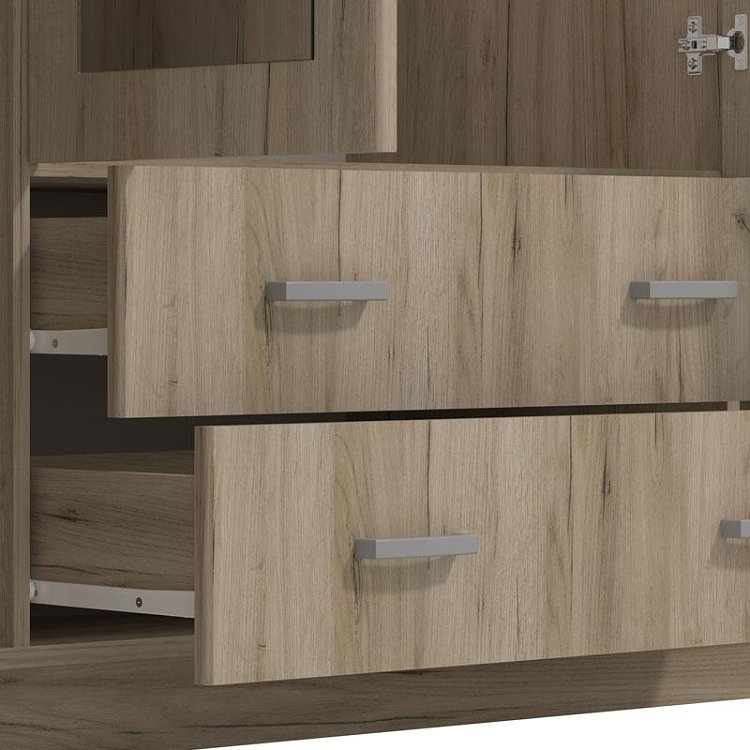 ΝΤΟΥΛΑΠΑ Hana 4Κ2F2O GREY OAK 160x52x205εκ 11008720