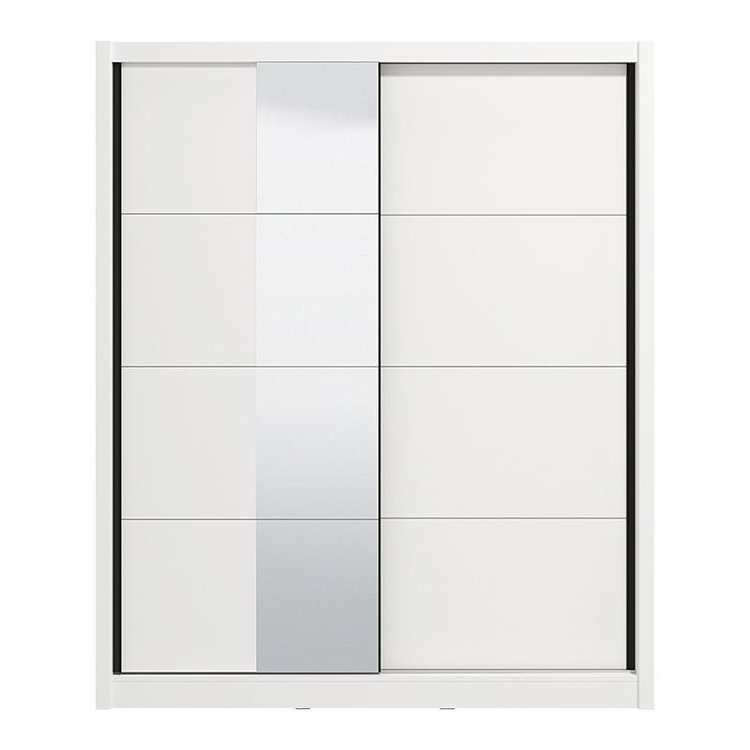 ΝΤΟΥΛΑΠΑ ΜΕ ΚΑΘΡΕΦΤΗ ALBI 180 ΛΕΥΚΟ ΧΡΩΜΑ 180x60x216εκ 11013756