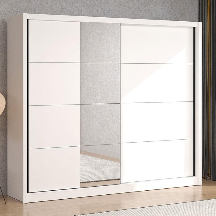 ΝΤΟΥΛΑΠΑ ΜΕ ΚΑΘΡΕΦΤΗ ALBI 245 ΛΕΥΚΟ ΧΡΩΜΑ 245x60x216εκ 11013763