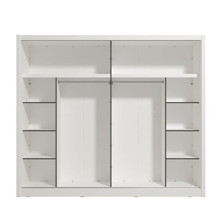ΝΤΟΥΛΑΠΑ ΜΕ ΚΑΘΡΕΦΤΗ ALBI 245 ΛΕΥΚΟ ΧΡΩΜΑ 245x60x216εκ 11013763