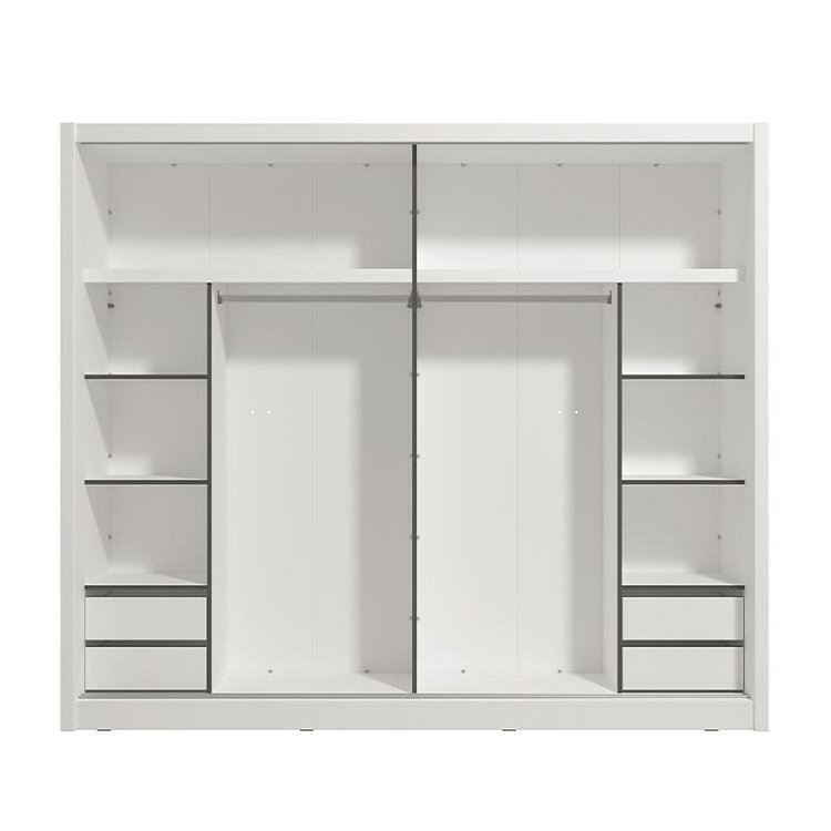 ΝΤΟΥΛΑΠΑ ΜΕ ΚΑΘΡΕΦΤΗ ALBI 245 ΛΕΥΚΟ ΧΡΩΜΑ 245x60x216εκ 11013763