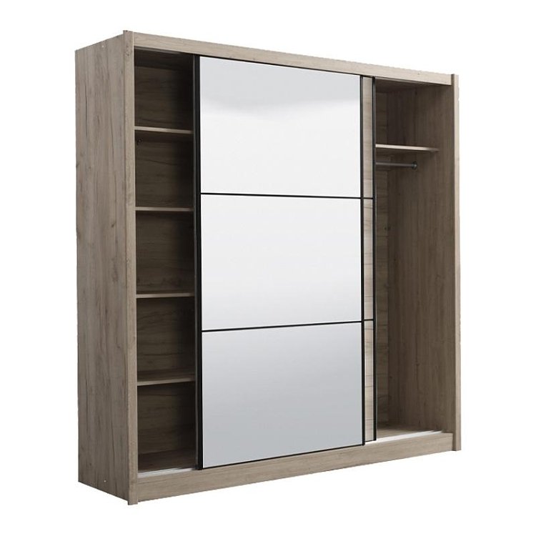 ΝΤΟΥΛΑΠΑ NAVARA ΜΕ ΚΑΘΡΕΦΤΗ 215 OG GREY OAK 213x60x215,5 11008278