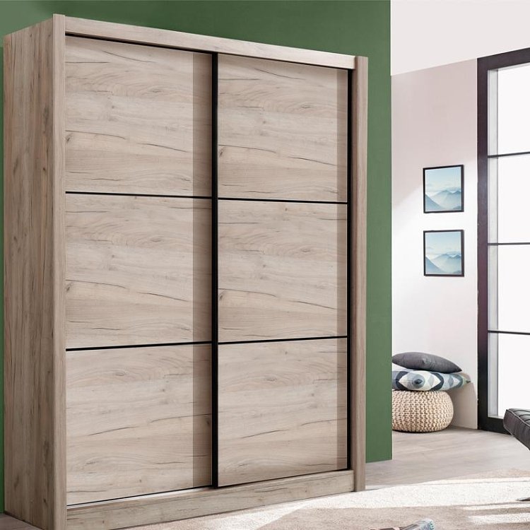 ΝΤΟΥΛΑΠΑ NAVARA 165 GREY OAK 166x60x215,5εκ 11008272