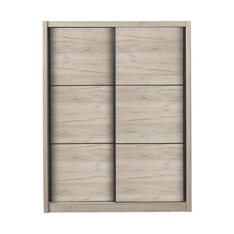 ΝΤΟΥΛΑΠΑ NAVARA 165 GREY OAK 166x60x215,5εκ 11008272