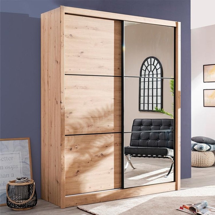ΝΤΟΥΛΑΠΑ NAVARA 165 ΜΕ ΚΑΘΡΕΦΤΗ ARTISAN OAK 166x60x215,5 11008275