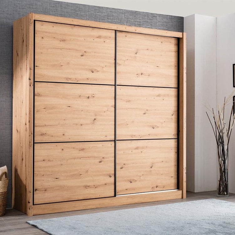 ΝΤΟΥΛΑΠΑ NAVARA 215 ΑRTISAN OAK 213x60x215,5εκ 11008277