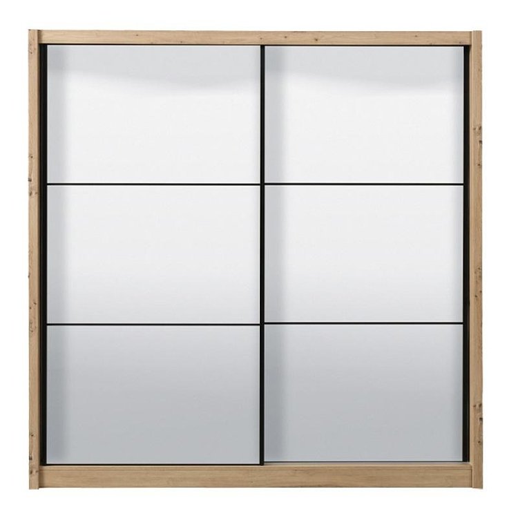 ΝΤΟΥΛΑΠΑ NAVARA ME ΚΑΘΡΕΦΤΗ 215 2 OG ARTISAN OAK 213x60x215,5εκ 11008349