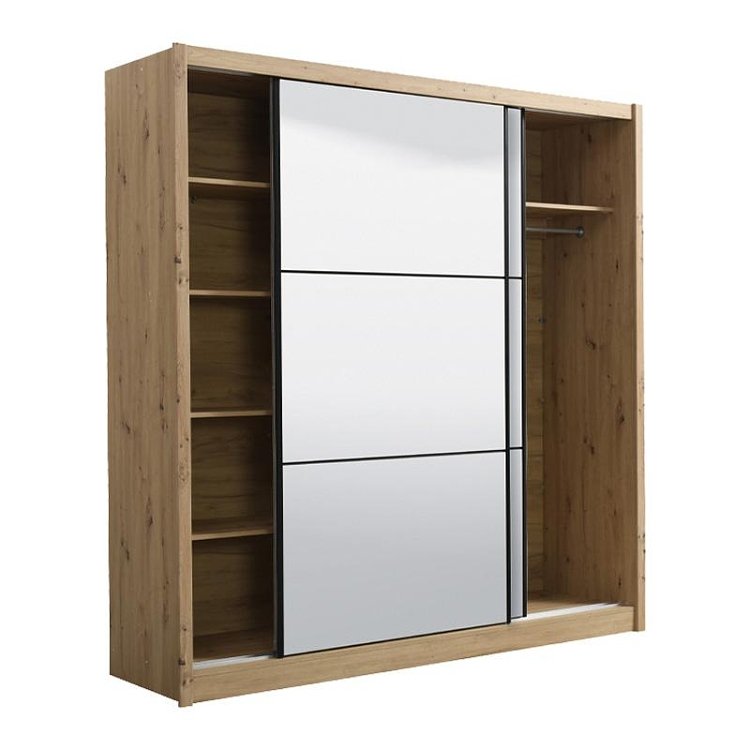 ΝΤΟΥΛΑΠΑ NAVARA ME ΚΑΘΡΕΦΤΗ 215 2 OG ARTISAN OAK 213x60x215,5εκ 11008349