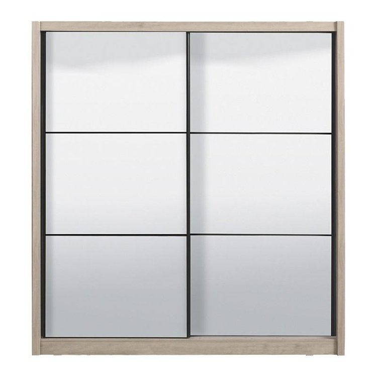 ΝΤΟΥΛΑΠΑ NAVARA ΜΕ ΚΑΘΡΕΦΤΗ 215 2 OG GREY OAK 213x60x215,5εκ 11008348