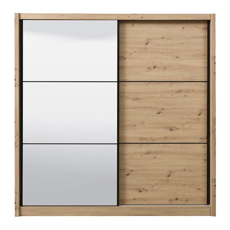 ΝΤΟΥΛΑΠΑ NAVARA ΜΕ ΚΑΘΡΕΦΤΗ 215 OG ARTISAN OAK 213x60x215,5εκ 11008279