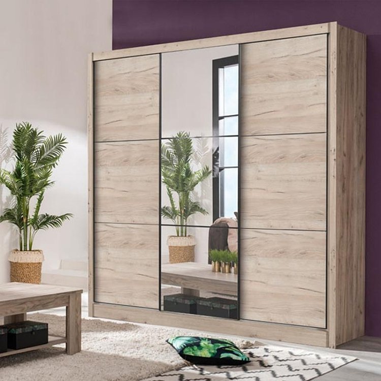 ΝΤΟΥΛΑΠΑ NAVARA ΜΕ ΚΑΘΡΕΦΤΗ 245 OG GREY OAK 242x60x215,5εκ 11008280