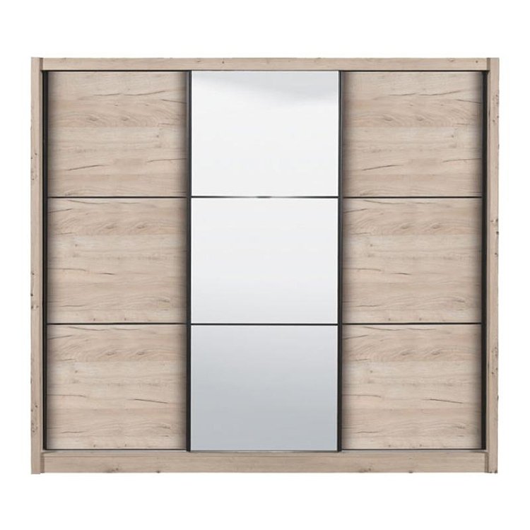 ΝΤΟΥΛΑΠΑ NAVARA ΜΕ ΚΑΘΡΕΦΤΗ 245 OG GREY OAK 242x60x215,5εκ 11008280