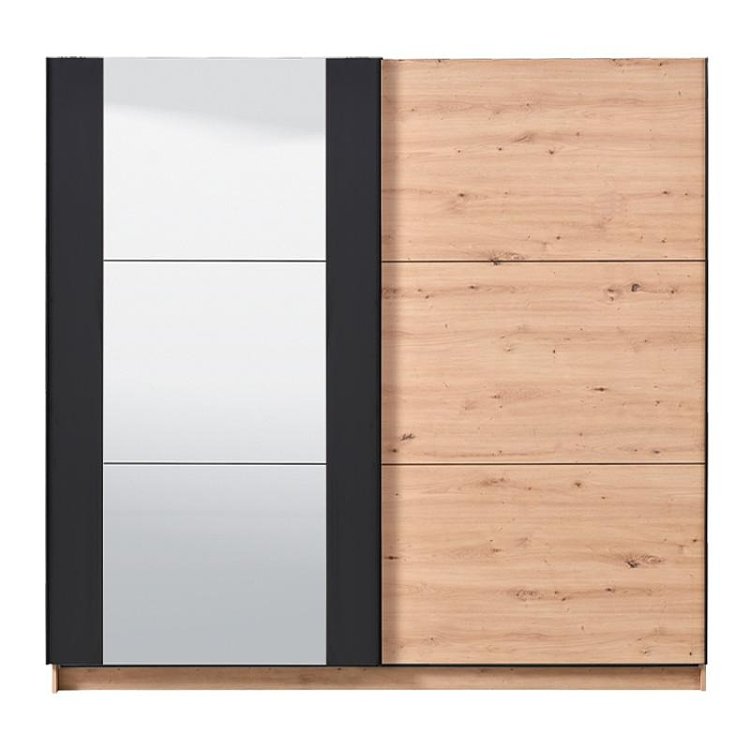 ΝΤΟΥΛΑΠΑ SARDINIA 220 OG ARTISAN OAK / ΜΑΥΡΟ 217x62.5x210εκ 11008292