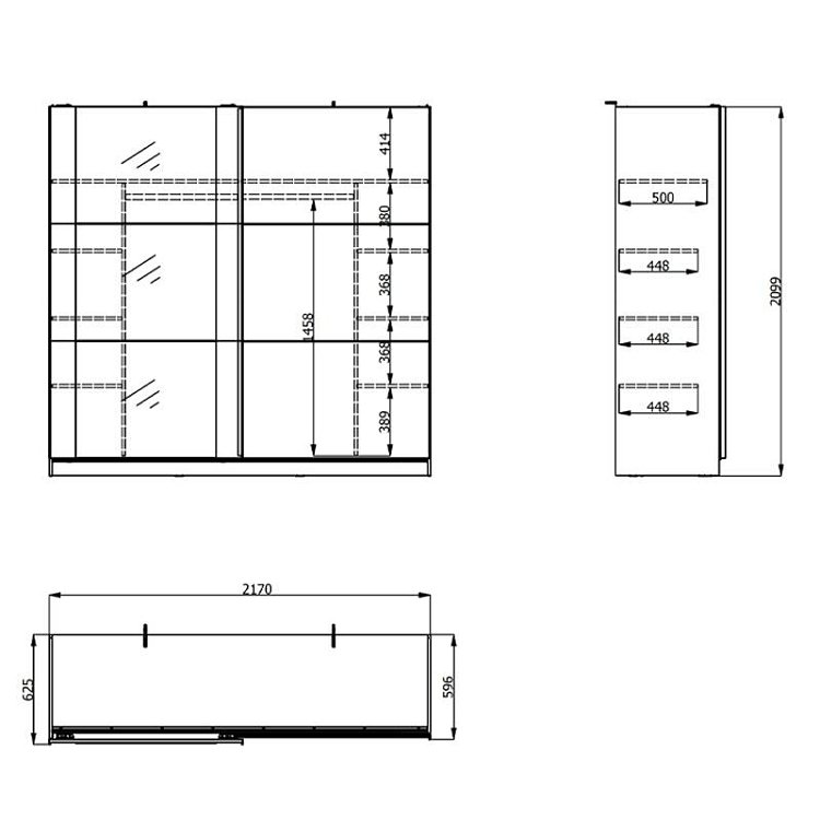 ΝΤΟΥΛΑΠΑ SARDINIA 220 OG ARTISAN OAK / ΜΑΥΡΟ 217x62.5x210εκ 11008292
