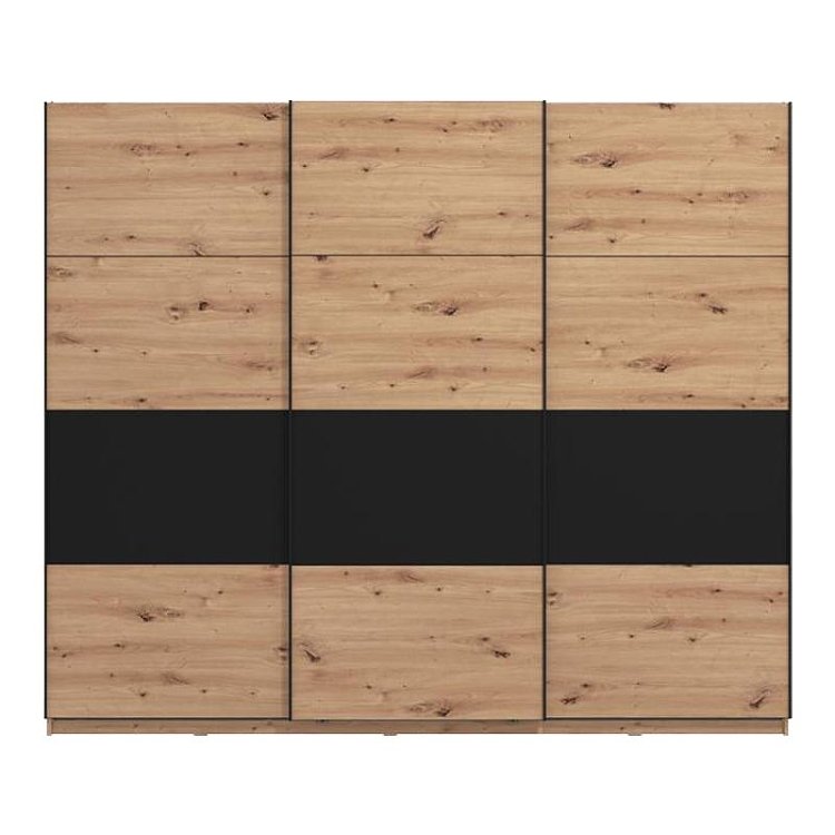 ΝΤΟΥΛΑΠΑ SARDINIA 270 ARTISAN OAK / ΜΑΥΡΟ 262.5x65.5x224εκ 11011184