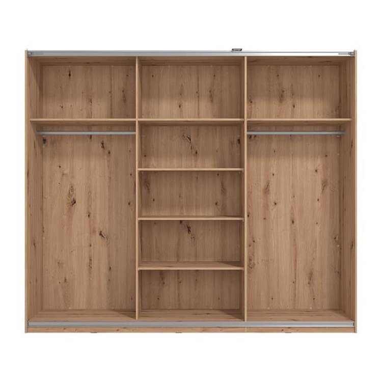 ΝΤΟΥΛΑΠΑ SARDINIA 270 ARTISAN OAK / ΜΑΥΡΟ 262.5x65.5x224εκ 11011184