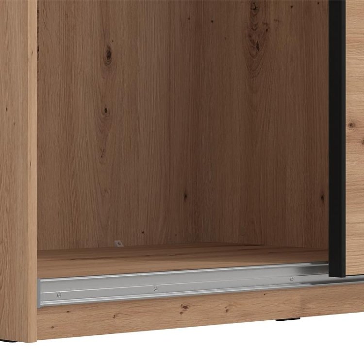 ΝΤΟΥΛΑΠΑ SARDINIA 270 OG ΜΕ ΚΑΘΡΕΦΤΗ ARTISAN OAK / ΜΑΥΡΟ 262.5x65.5x224εκ 11011185