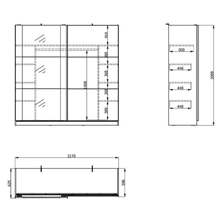ΝΤΟΥΛΑΠΑ SICILIA 220 OG ΛΕΥΚΟ-ΜΑΥΡΟ 217x62.5x210εκ 11008293