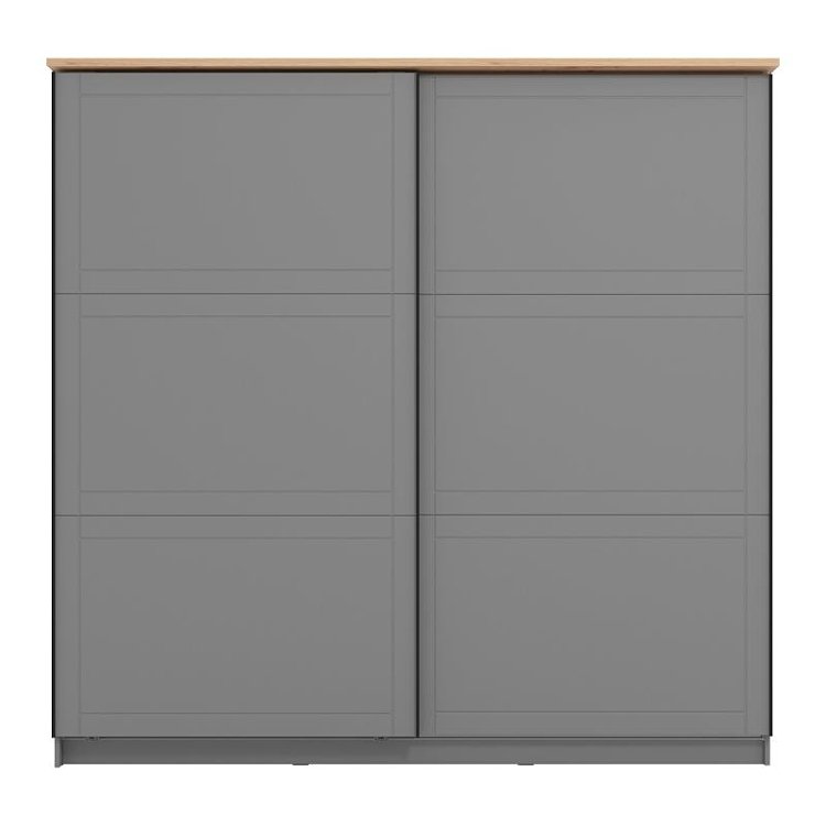 ΝΤΟΥΛΑΠΑ VALENCIA 220 ΓΚΡΙ-ARTISAN OAK-ΓΚΡΙ ΜΑΤ 220x62.5x214εκ 11011498