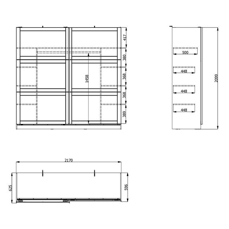 ΝΤΟΥΛΑΠΑ VALENCIA 220 ΓΚΡΙ-ARTISAN OAK-ΓΚΡΙ ΜΑΤ 220x62.5x214εκ 11011498